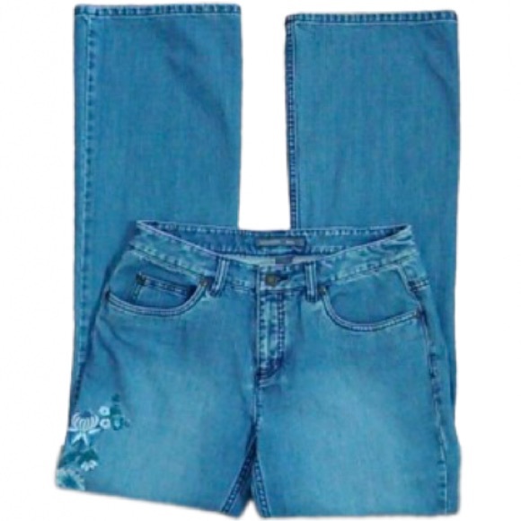 • 💛 Liz Claiborne Denim Embroidery Jeans • - Picture 2 of 9
